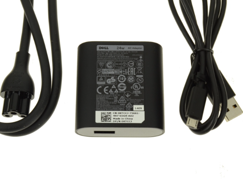 HA24NM130 - 24W For Dell Venue 11 Pro T06G Tablet USB AC Power Adapter 19.5V 1.2A