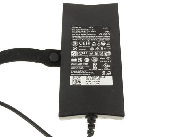 662JT - 7CWK7 - 130W For Dell XPS 15 (9530) / Precision M3800 Laptop Charger AC Power Adapter - Image 3