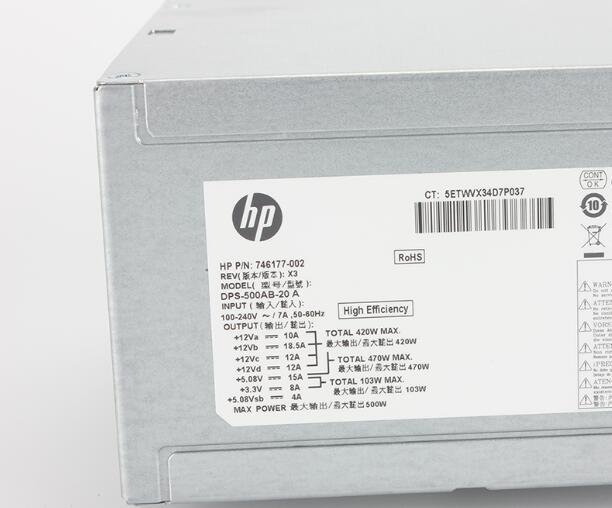 746177-002 849655-001 500W For HP PS-8501-2 Power Supply DPS-500AB-20A - Image 2