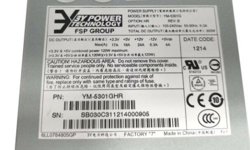 YM-5301G 300W SERVER POWER SUPPLY FOR 3Y POWER TECHNOLOGY FSP GROUP ...