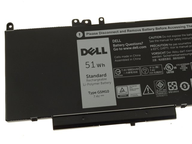 G5M10 4-cell 51Wh Laptop Battery For Dell Latitude E5450 / E5550 - Image 3
