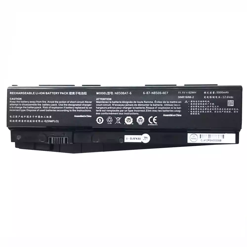 Genuine CLEVO N850HC,N850HJ,N850HK,N850HZ,N850HN laptop battery