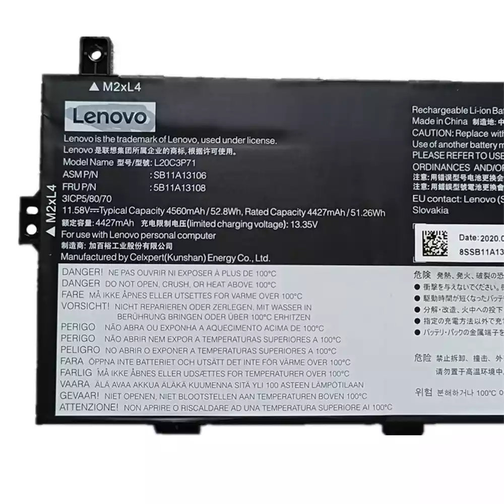 Genuine LENOVO X13 Yoga G2,SB11A13105 SB11A13106 5B11A13107 5B11A13108 laptop battery - Image 3