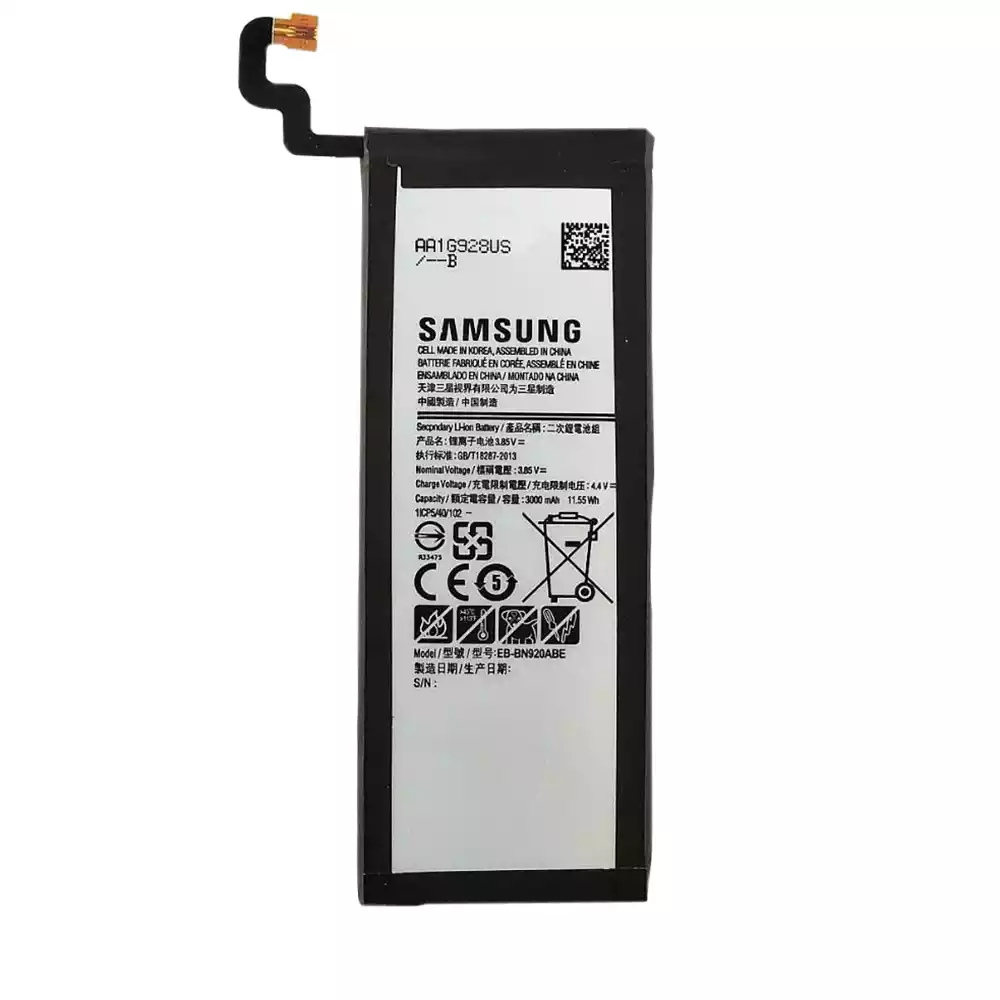Genuine Samsung Galaxy Note 5 cellphone battery EB-BN920ABA,EB-BN920ABE
