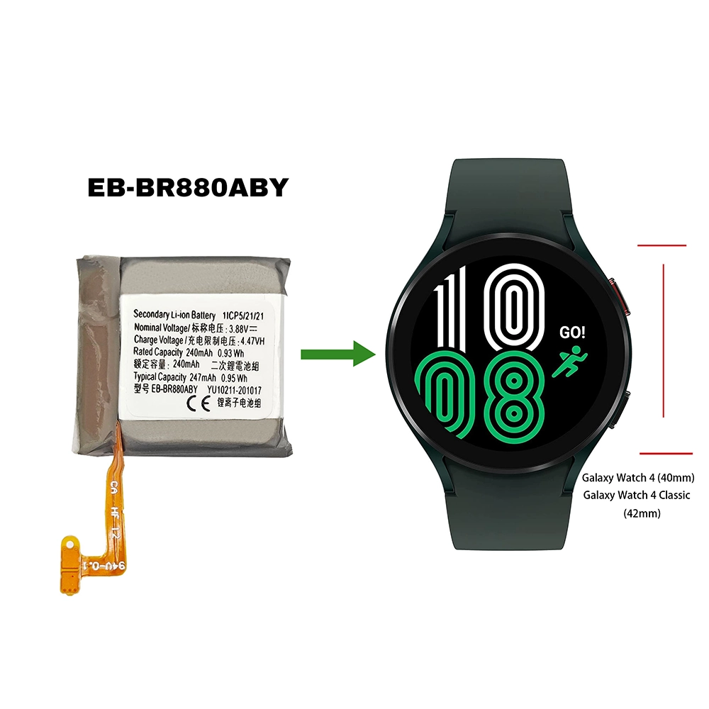Samsung Galaxy Watch 4 (40mm) SM-R860 SM-R865,Galaxy Watch 4 Classic (42mm) SM-R880 SM-R885 replacement Battery EB-BR880ABY - Image 4