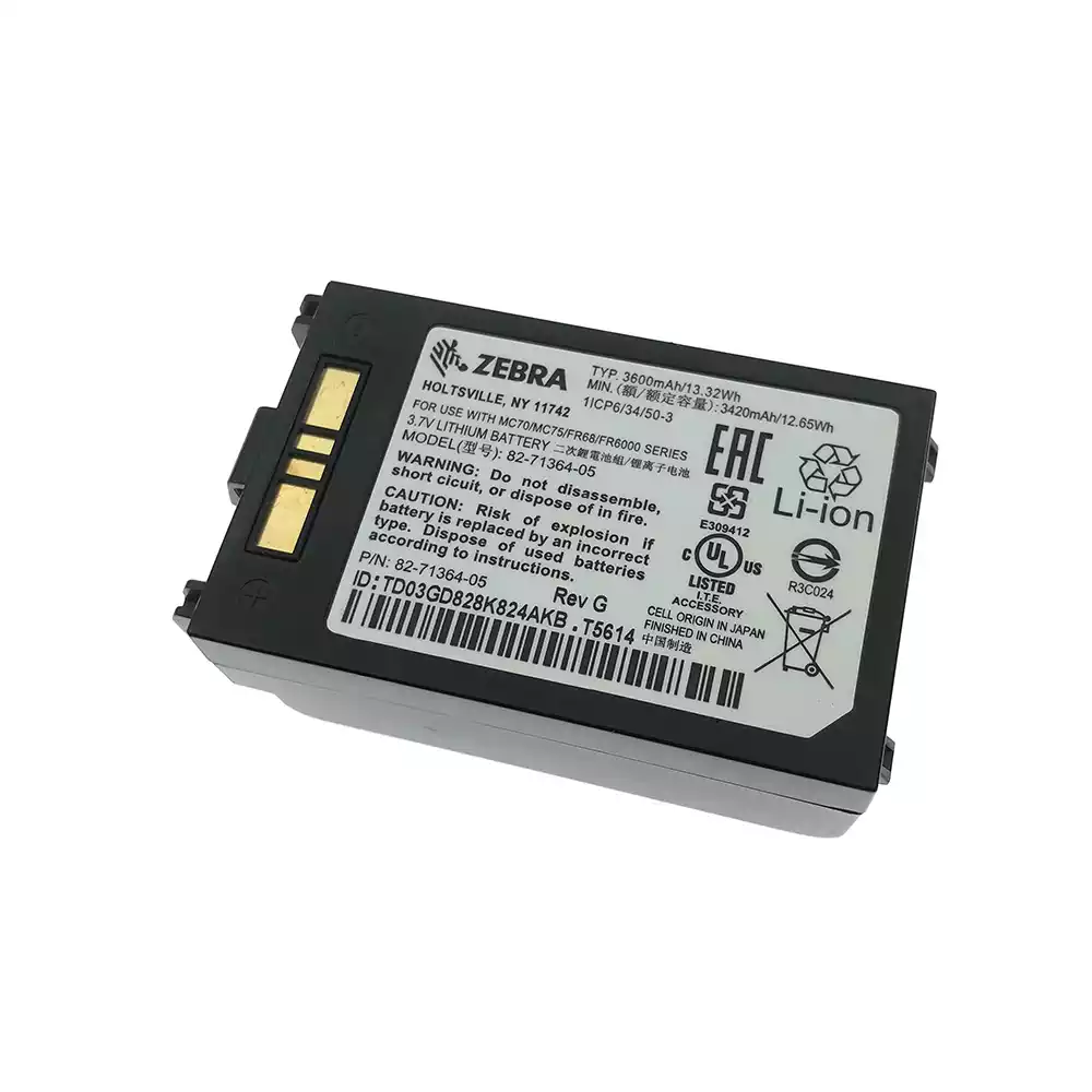 Genuine ZEBRA 82-71364-04 82-71364-05,MC75A0,MC75,MC75,BTRY-MC7XEAB00 battery