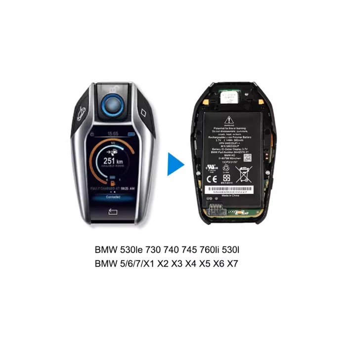 Genuine BMW car keys 730 740 745 760Li 530L 530LE battery ...