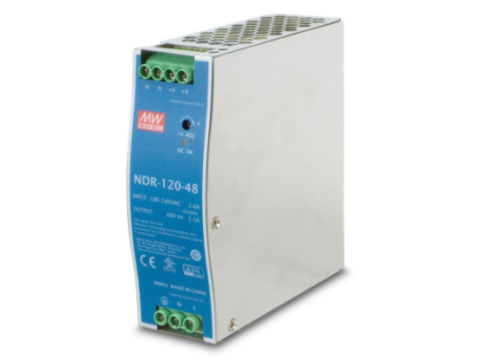 NDR-120-48 Ernitec DC Single Output Industrial DIN Rail Power Supply Units