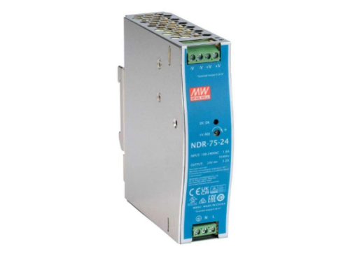 NDR-75-48 Ernitec DC Single Output Industrial DIN Rail Power Supply Units - 24V