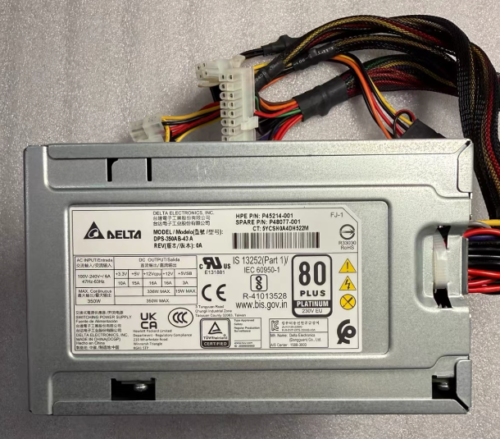 P48077-001 350w Non Hot Plug Power Supply fOR HPE ProLiant ML30 Gen10 Plus server