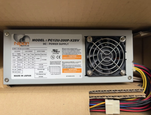 NIPRON Industrial Computer Power Supply PC12U-200P-X2SV PC12U-200P-X2SV-TA